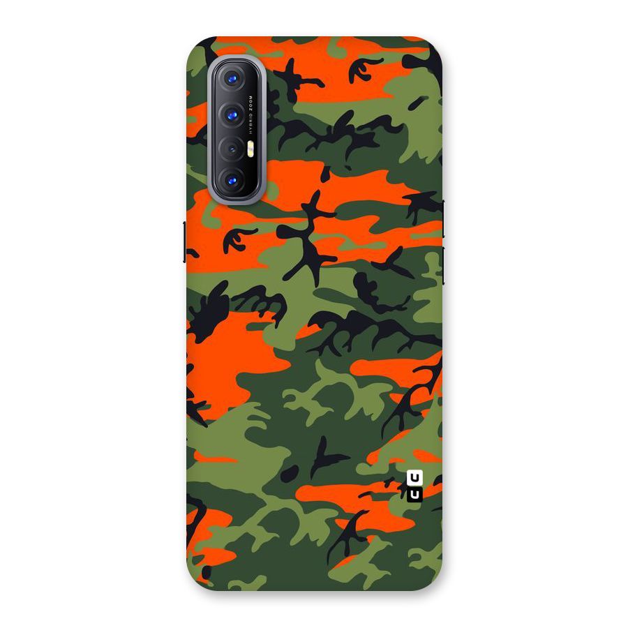Army Pattern Back Case for Reno3 Pro