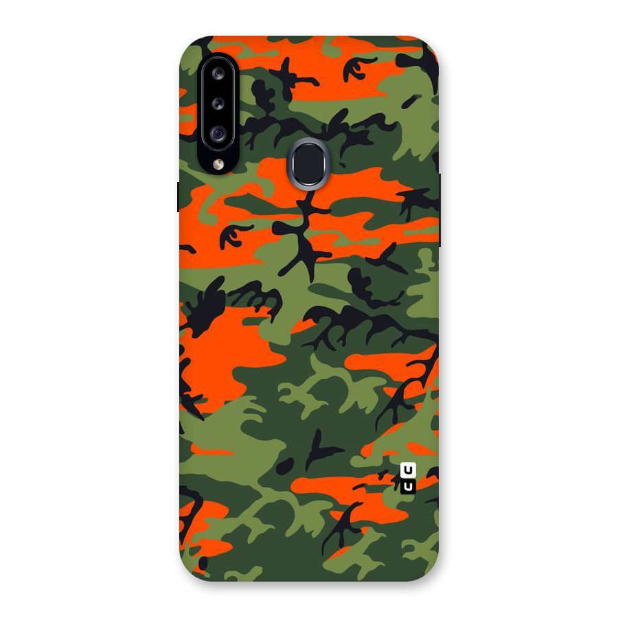 Army Pattern Back Case for Samsung Galaxy A20s
