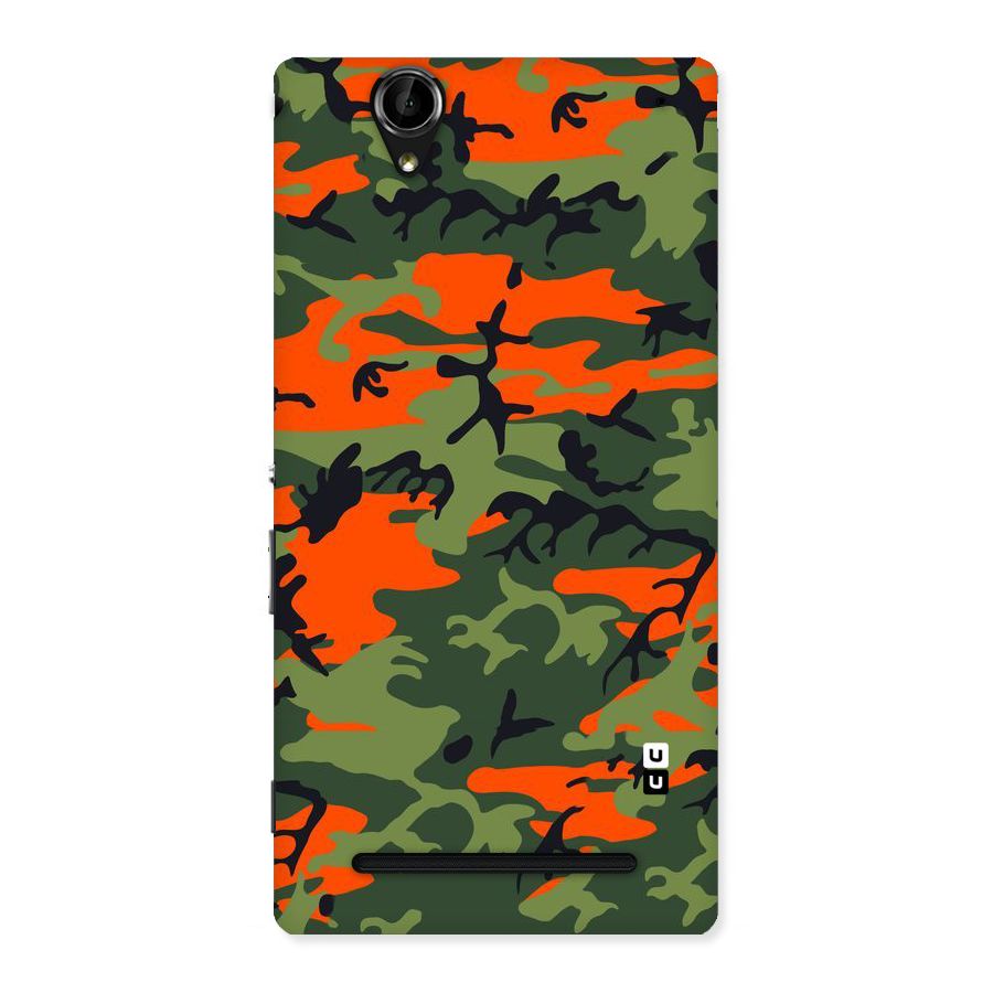 Army Pattern Back Case for Sony Xperia T2