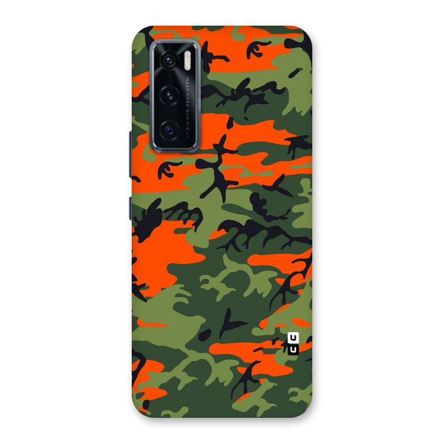 Army Pattern Back Case for Vivo V20 SE