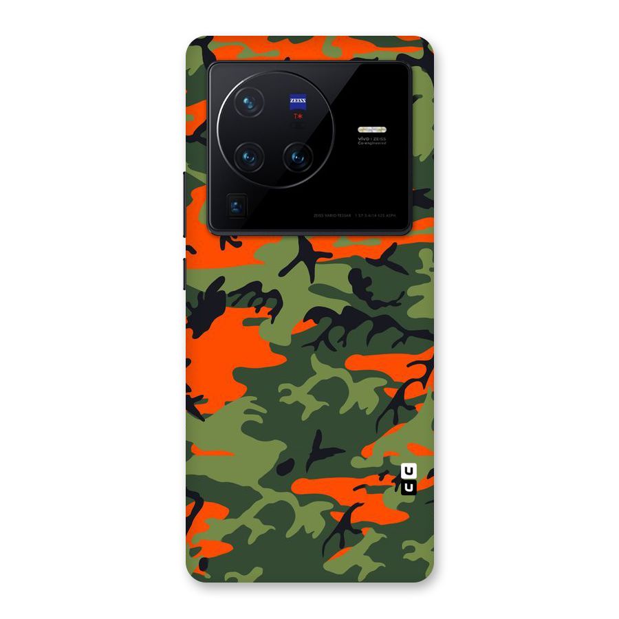 Army Pattern Back Case for Vivo X80 Pro