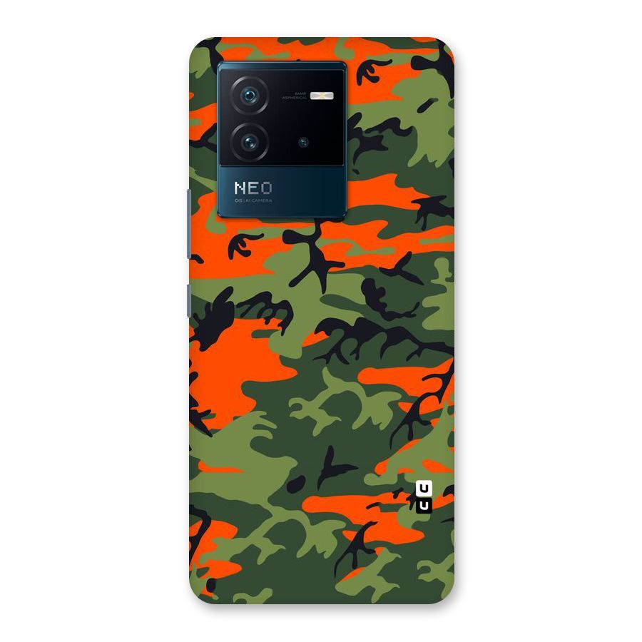 Army Pattern Back Case for Vivo iQOO Neo 6 5G