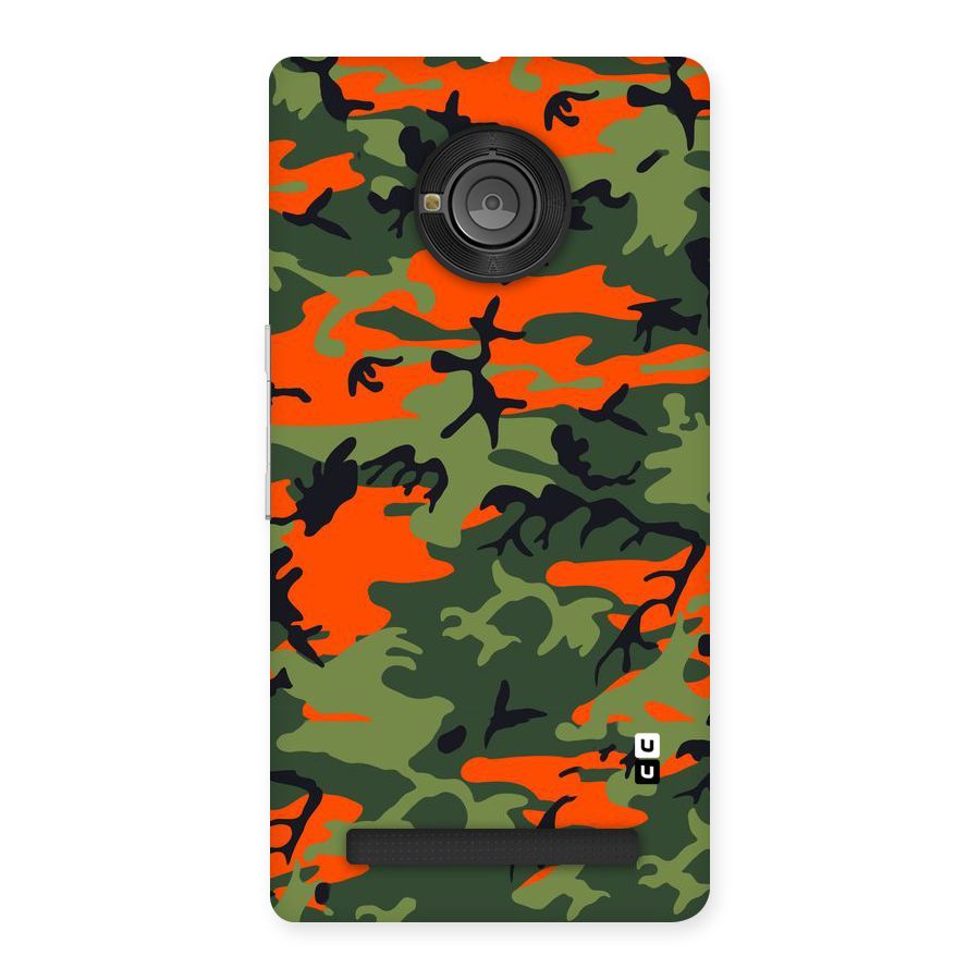 Army Pattern Back Case for Yu Yunique