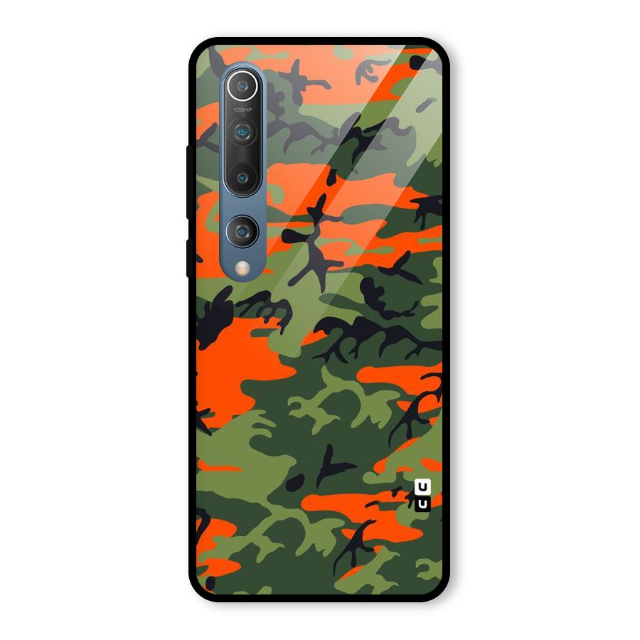 Army Pattern Glass Back Case for Mi 10