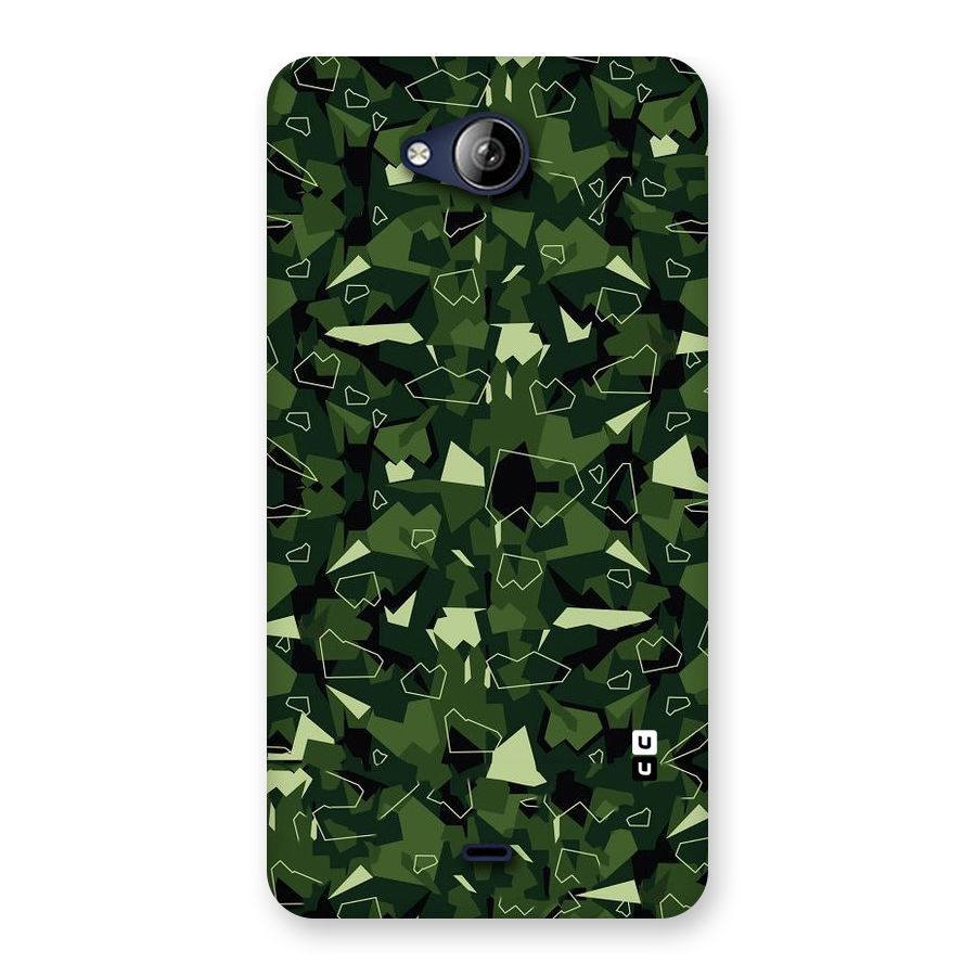 Army Shape Design Back Case for Canvas Play Q355