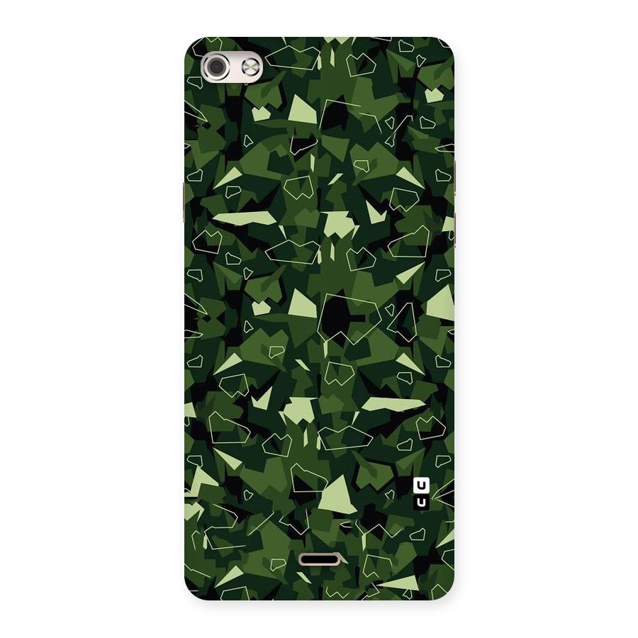Army Shape Design Back Case for Micromax Canvas Silver 5