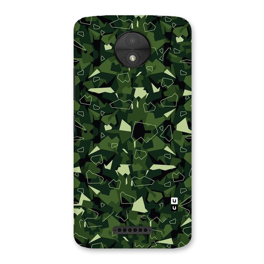 Army Shape Design Back Case for Moto C