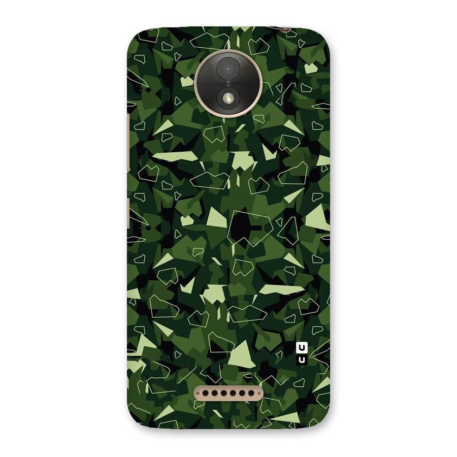 Army Shape Design Back Case for Moto C Plus