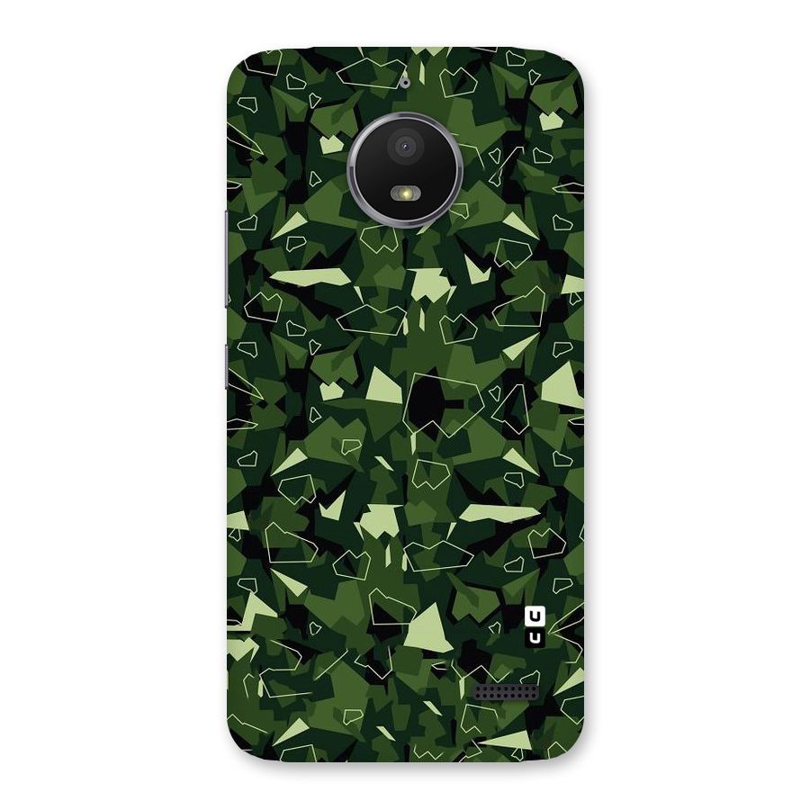 Army Shape Design Back Case for Moto E4