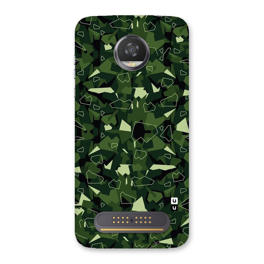 Army Shape Design Back Case for Moto Z2 Play