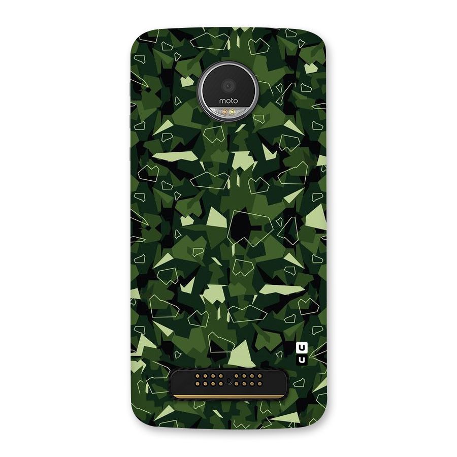 Army Shape Design Back Case for Moto Z Play