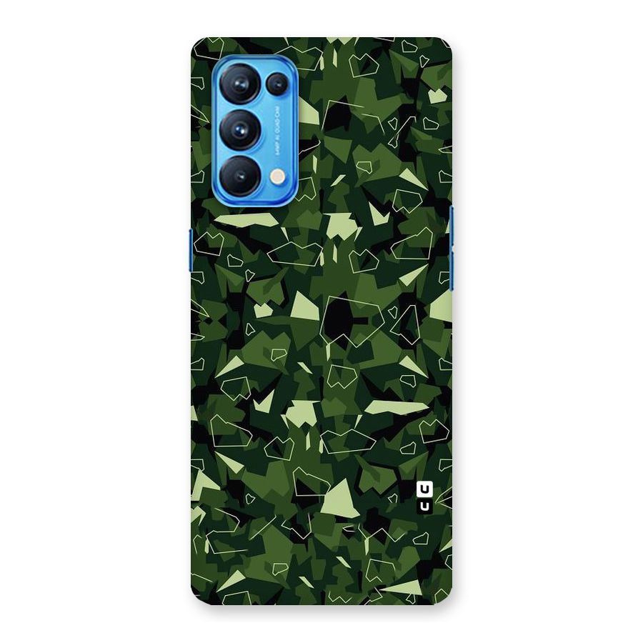 Army Shape Design Back Case for Oppo Reno5 Pro 5G