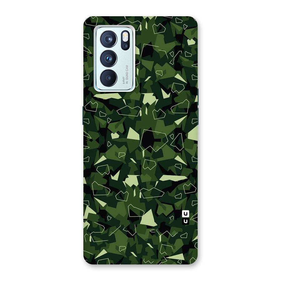 Army Shape Design Back Case for Oppo Reno6 Pro 5G