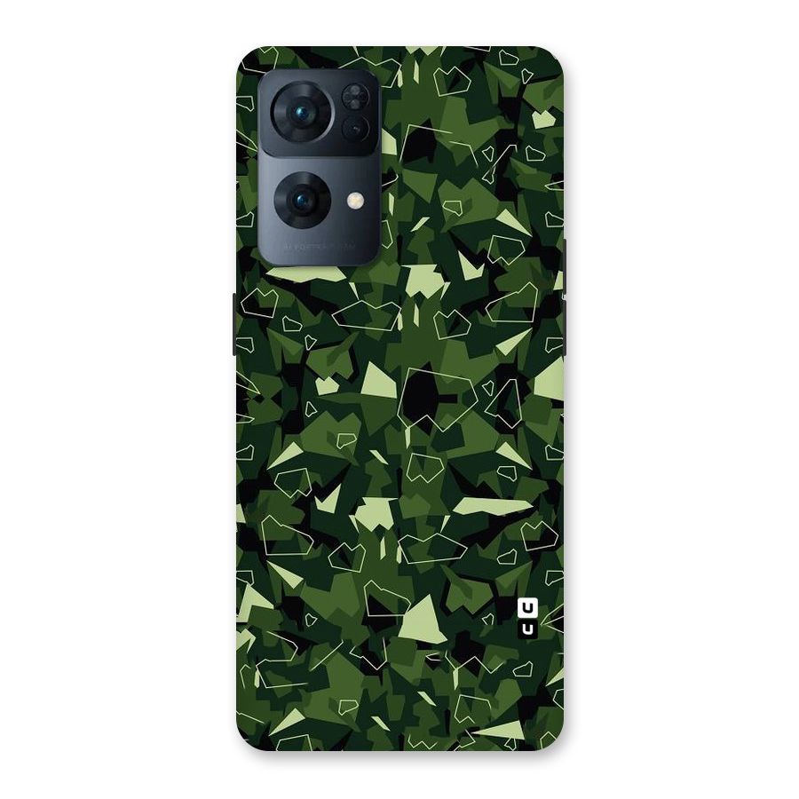 Army Shape Design Back Case for Oppo Reno7 Pro 5G