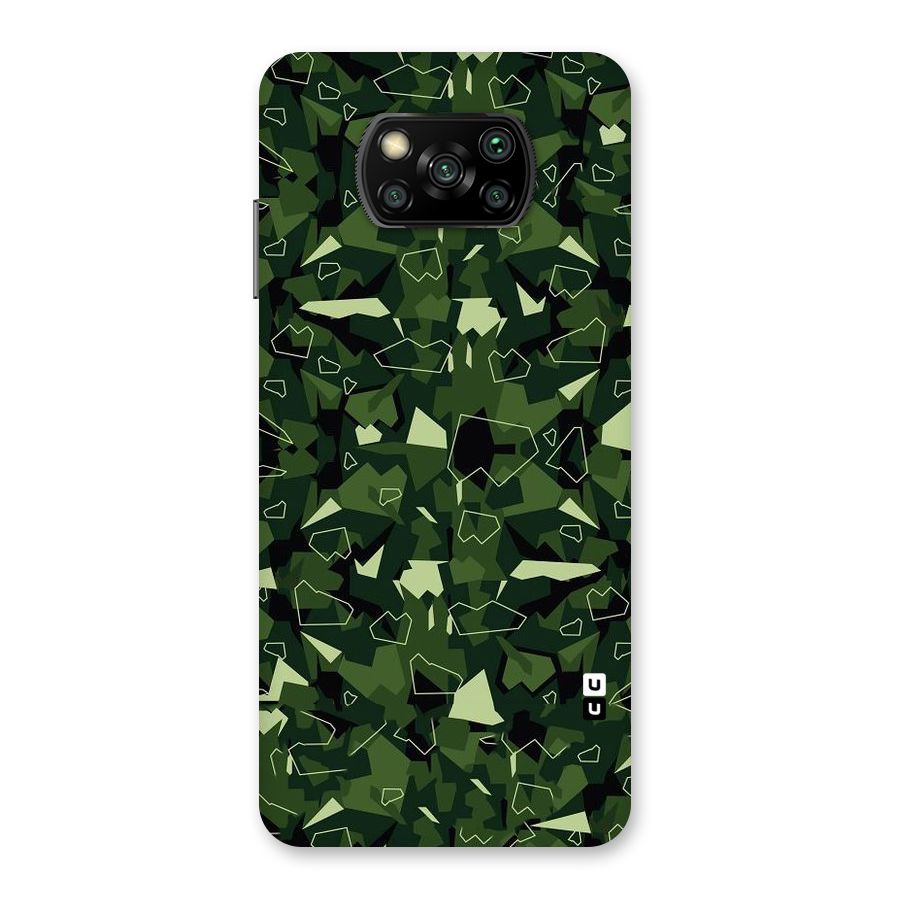 Army Shape Design Back Case for Poco X3