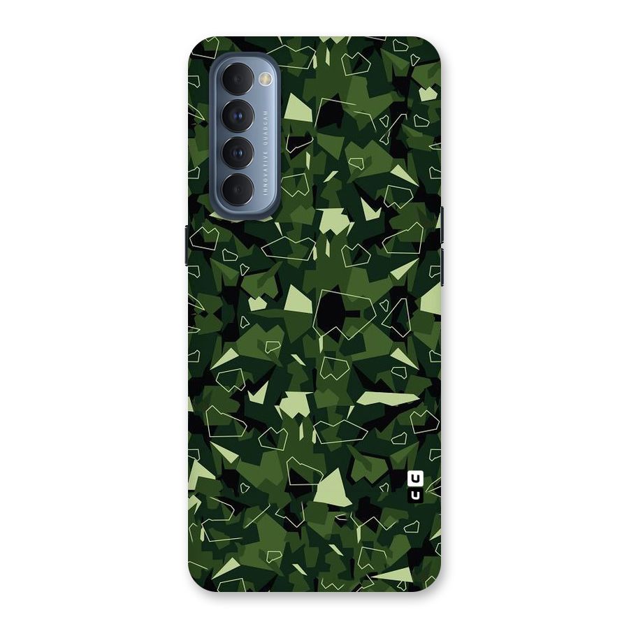 Army Shape Design Back Case for Reno4 Pro