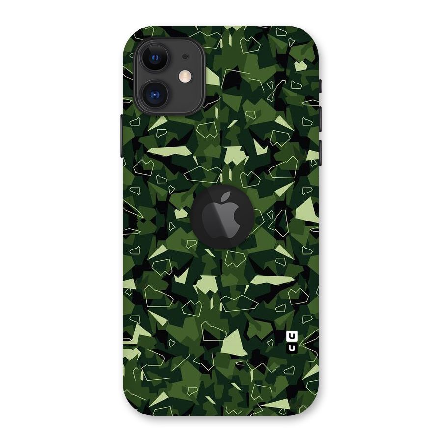 Army Shape Design Back Case for iPhone 11 Logo Cut