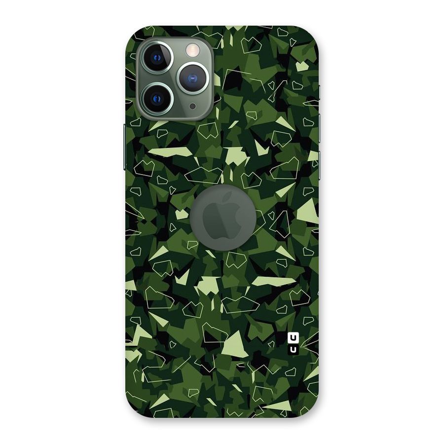 Army Shape Design Back Case for iPhone 11 Pro Logo  Cut