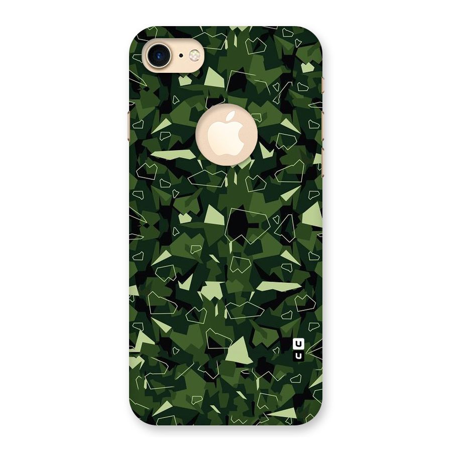 Army Shape Design Back Case for iPhone 7 Logo Cut