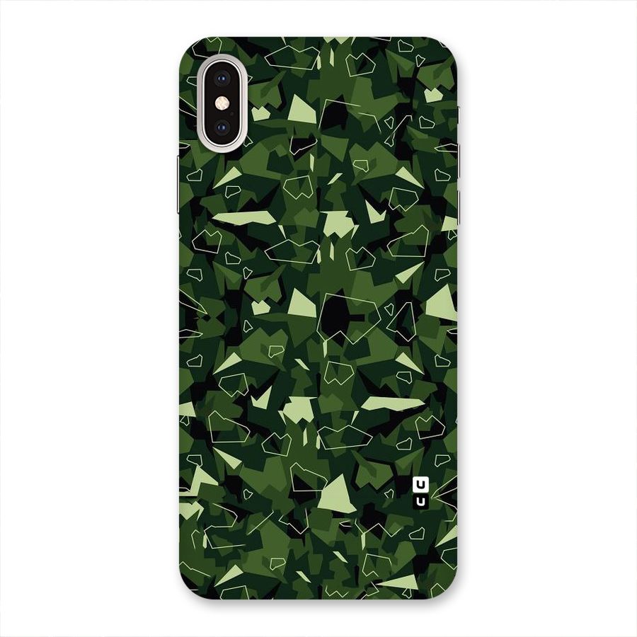 Army Shape Design Back Case for iPhone XS Max