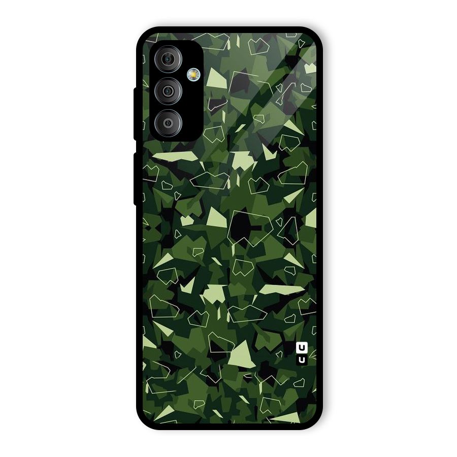 Army Shape Design Glass Back Case for Galaxy F23
