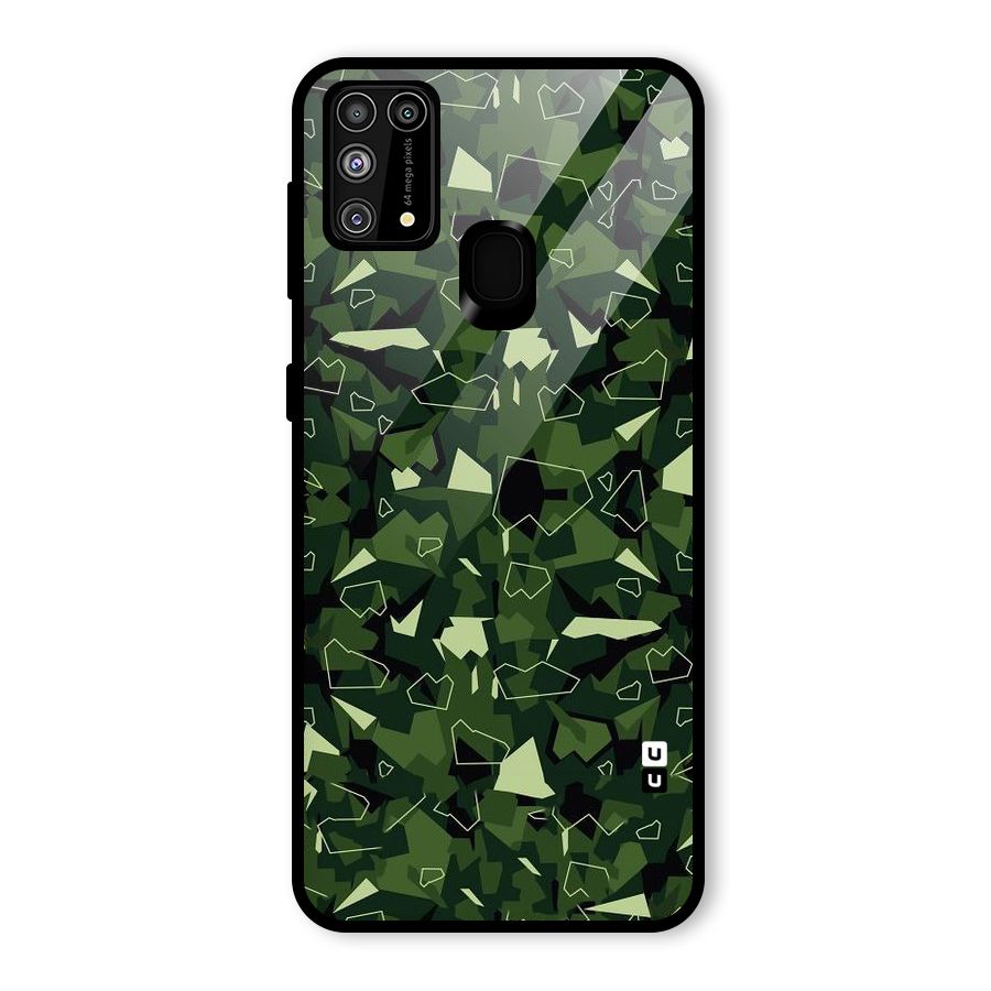 Army Shape Design Glass Back Case for Galaxy F41