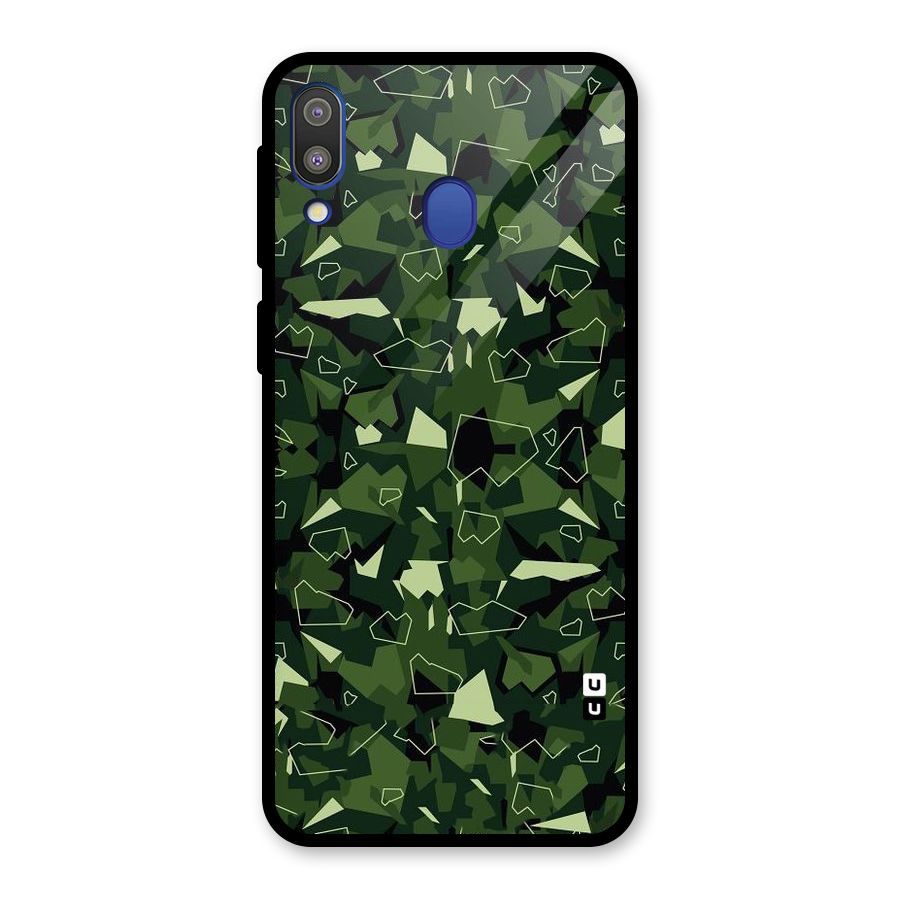 Army Shape Design Glass Back Case for Galaxy M20