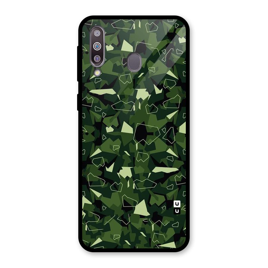 Army Shape Design Glass Back Case for Galaxy M30
