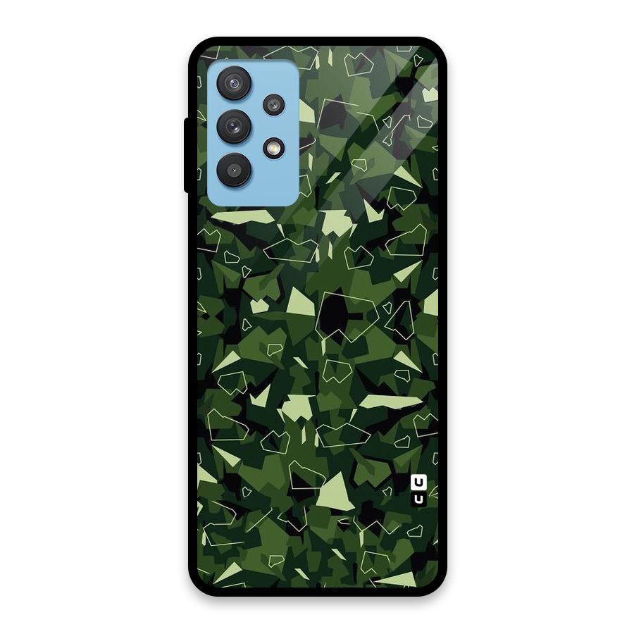 Army Shape Design Glass Back Case for Galaxy M32 5G