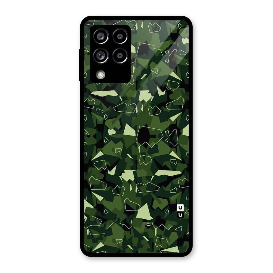 Army Shape Design Glass Back Case for Galaxy M53 5G