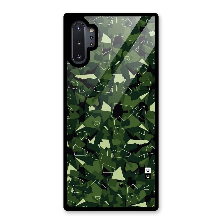 Army Shape Design Glass Back Case for Galaxy Note 10 Plus