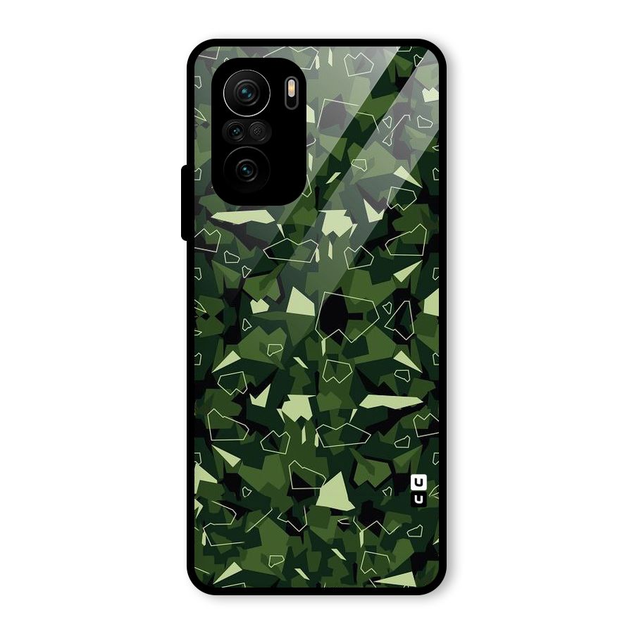 Army Shape Design Glass Back Case for Mi 11X Pro