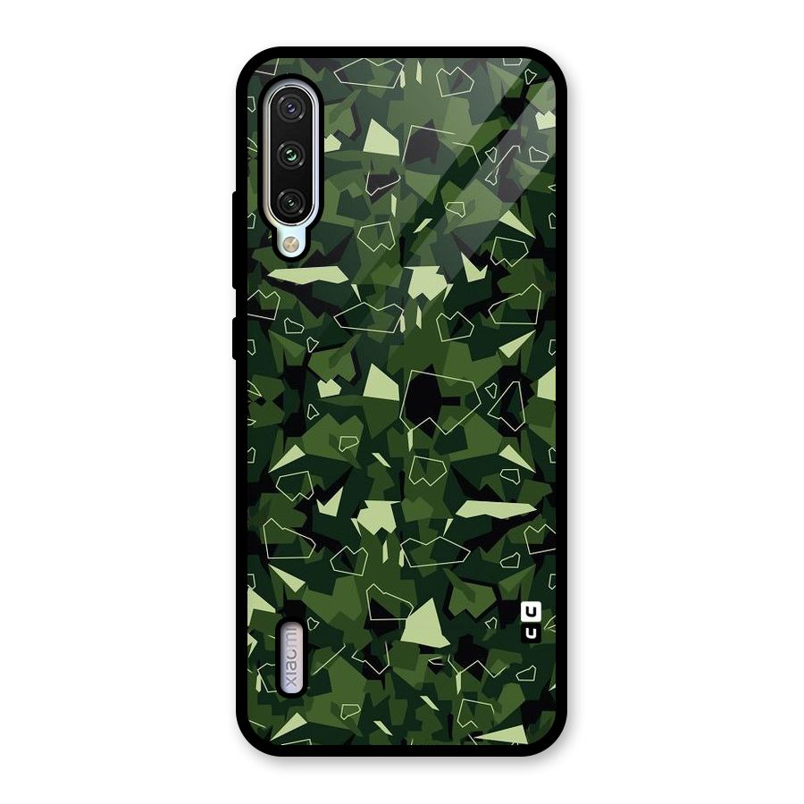 Army Shape Design Glass Back Case for Mi A3