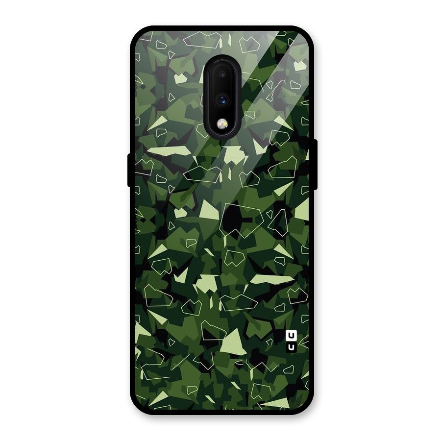 Army Shape Design Glass Back Case for OnePlus 7