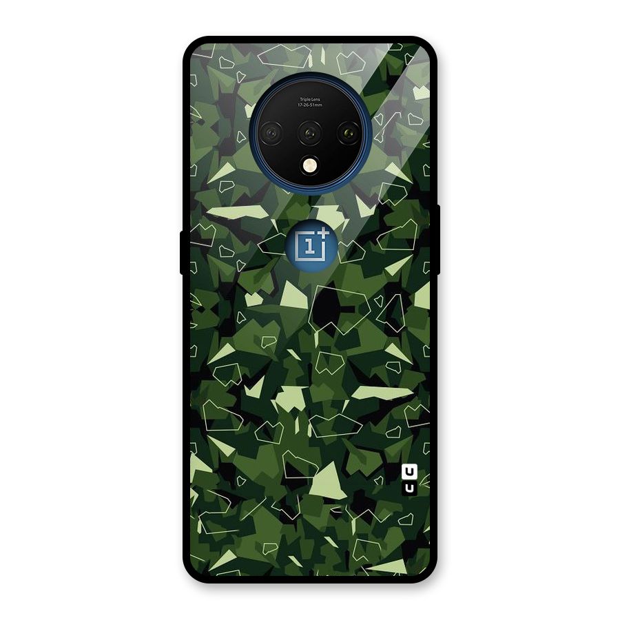 Army Shape Design Glass Back Case for OnePlus 7T