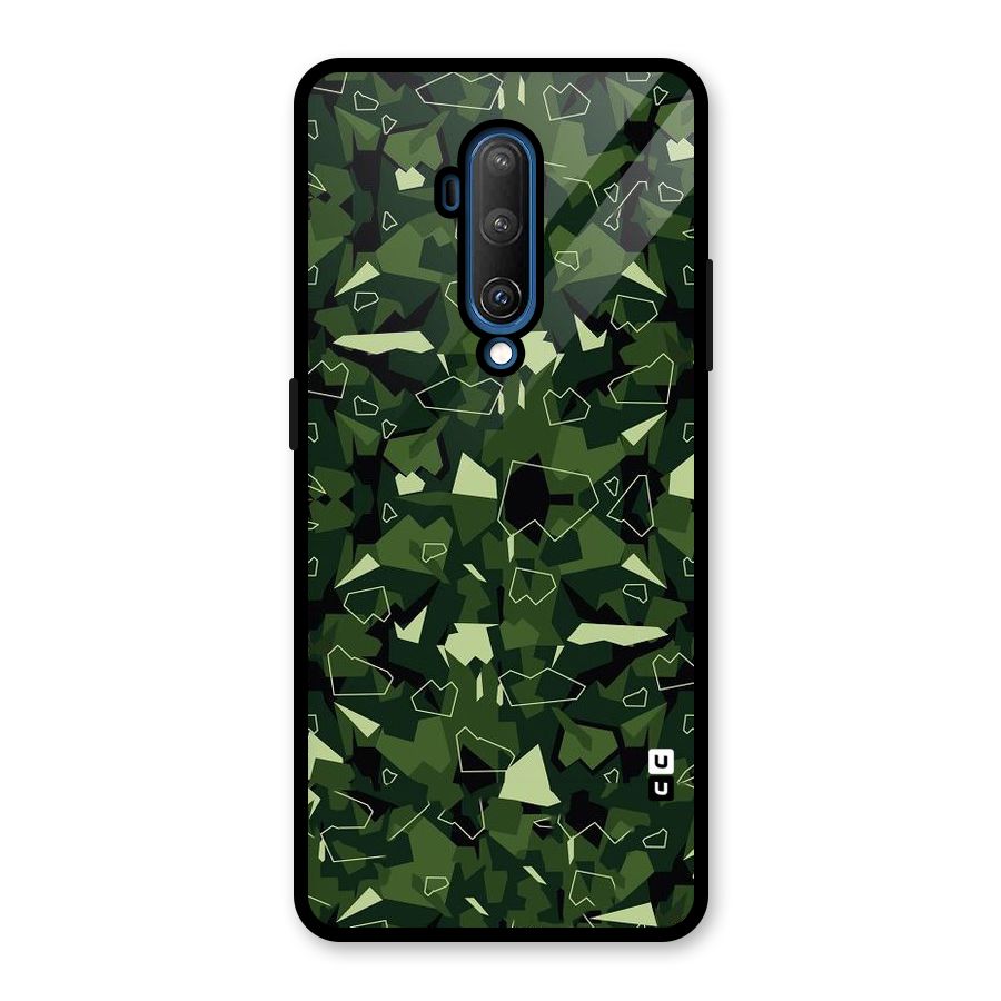 Army Shape Design Glass Back Case for OnePlus 7T Pro