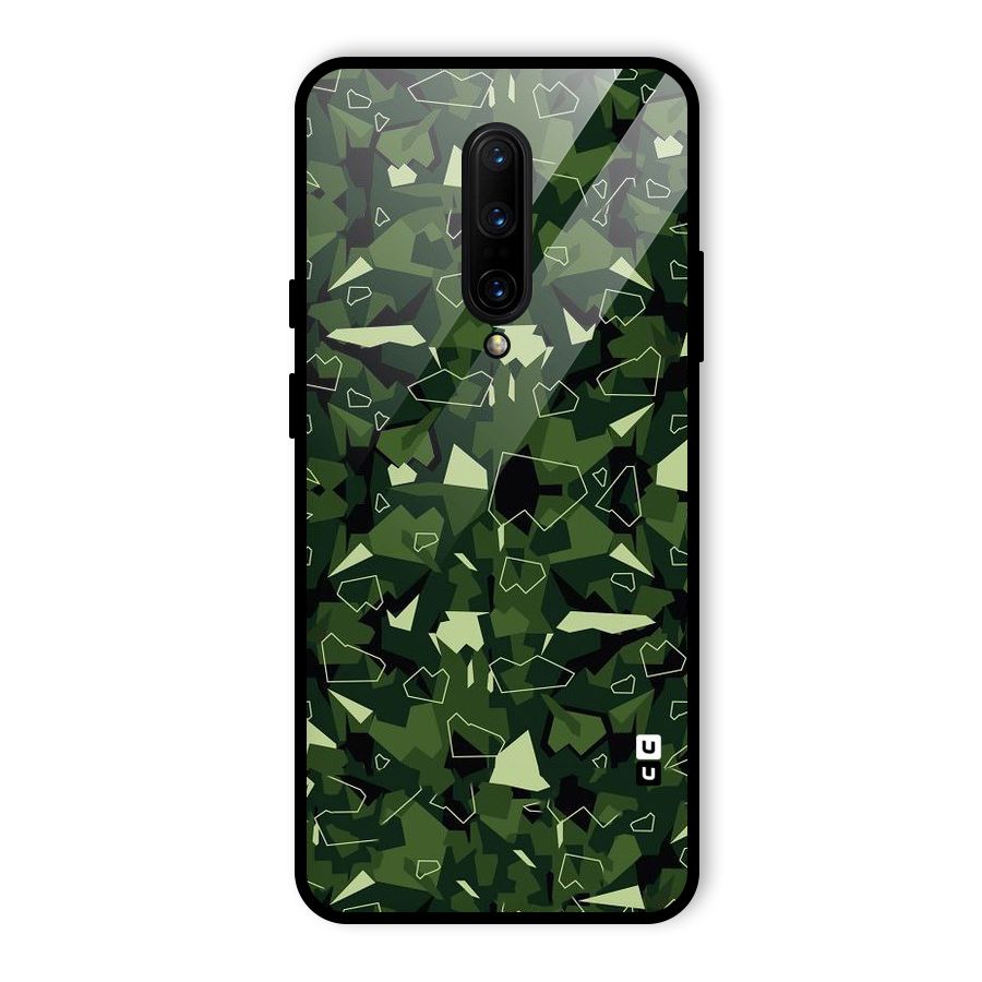 Army Shape Design Glass Back Case for OnePlus 7 Pro
