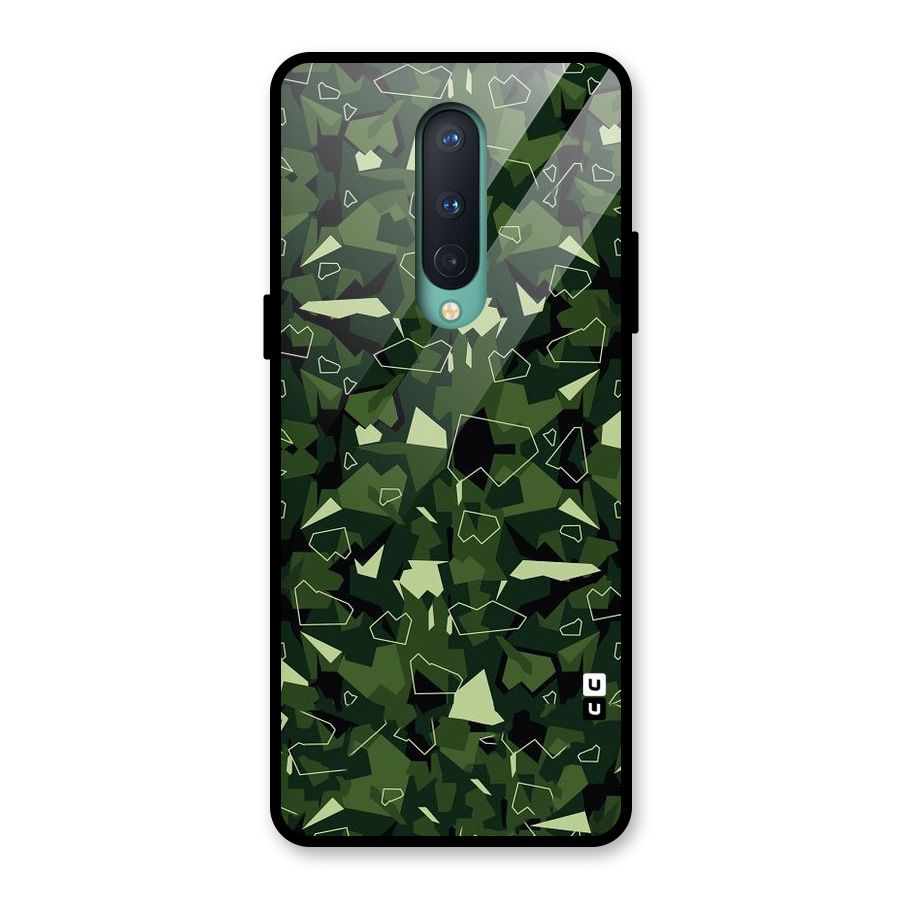 Army Shape Design Glass Back Case for OnePlus 8