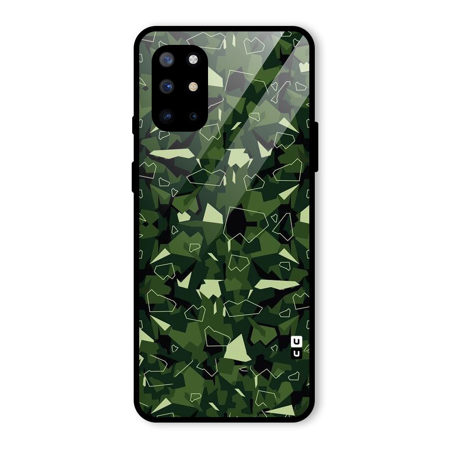 Army Shape Design Glass Back Case for OnePlus 8T