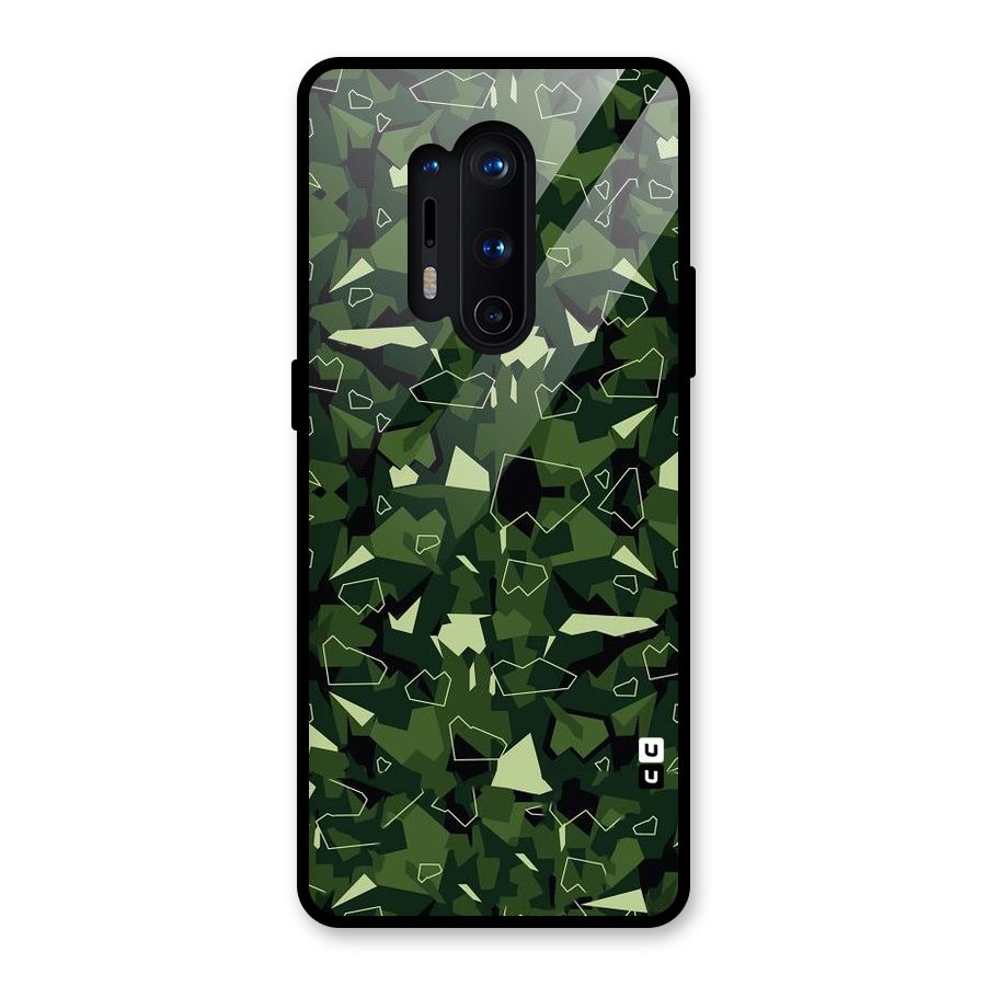 Army Shape Design Glass Back Case for OnePlus 8 Pro