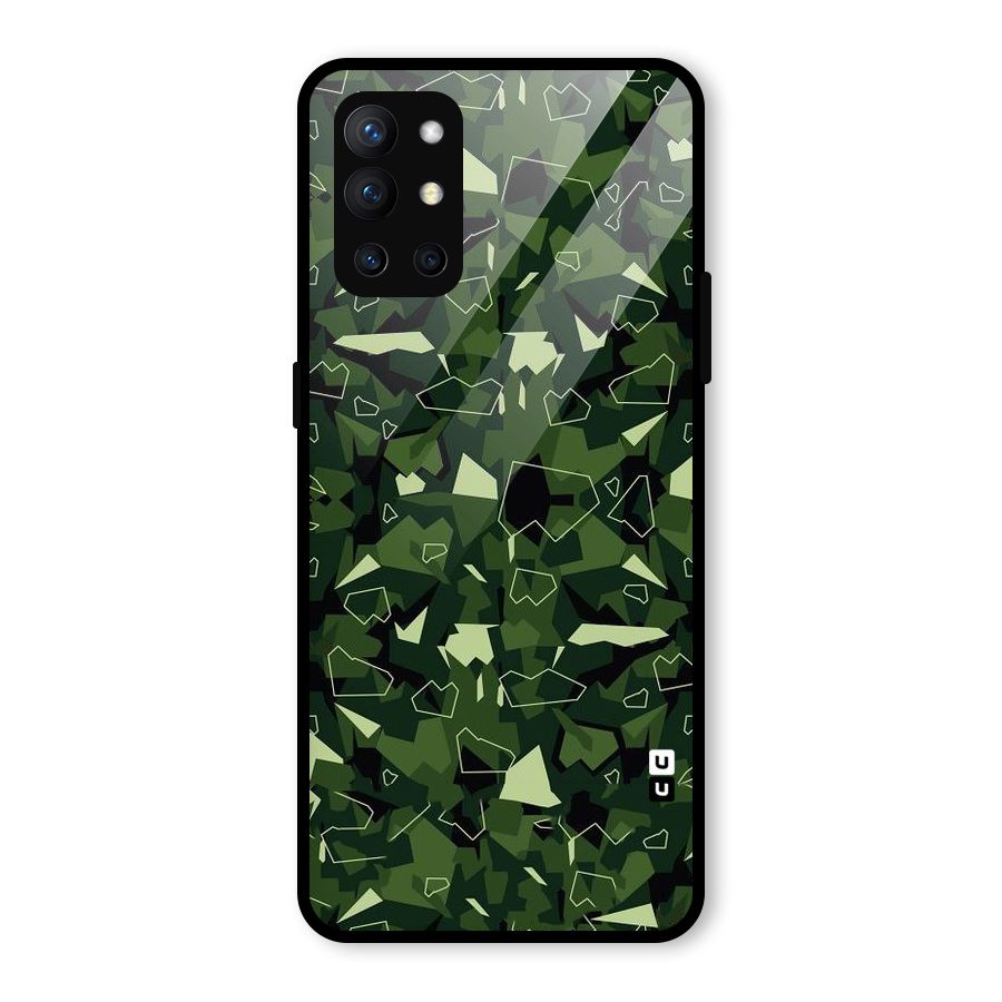 Army Shape Design Glass Back Case for OnePlus 9R
