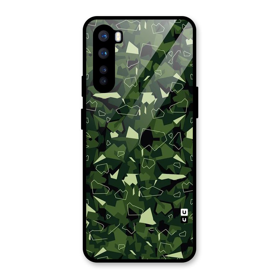 Army Shape Design Glass Back Case for OnePlus Nord