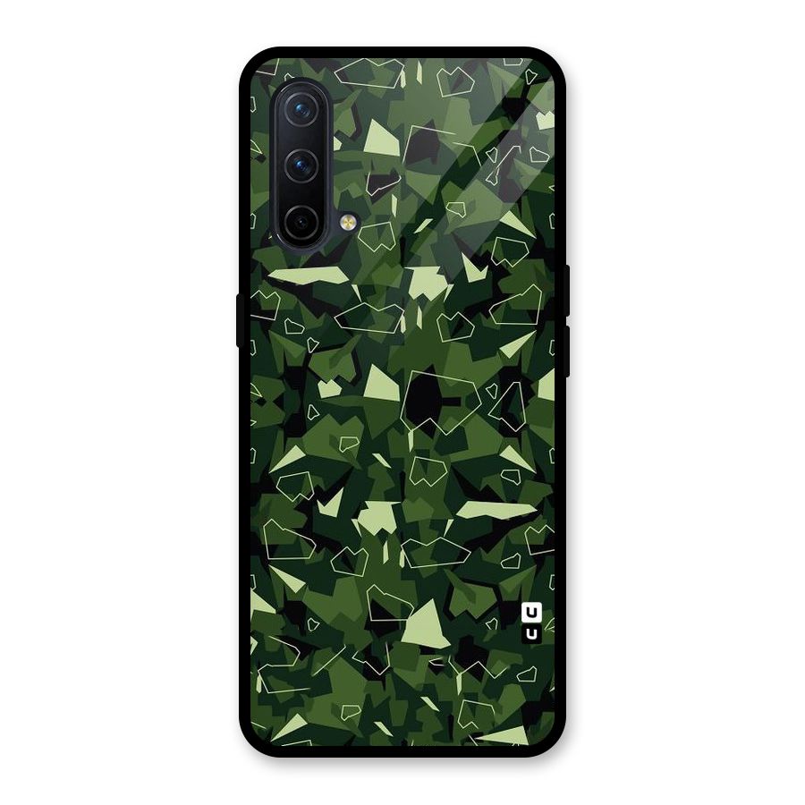 Army Shape Design Glass Back Case for OnePlus Nord CE 5G