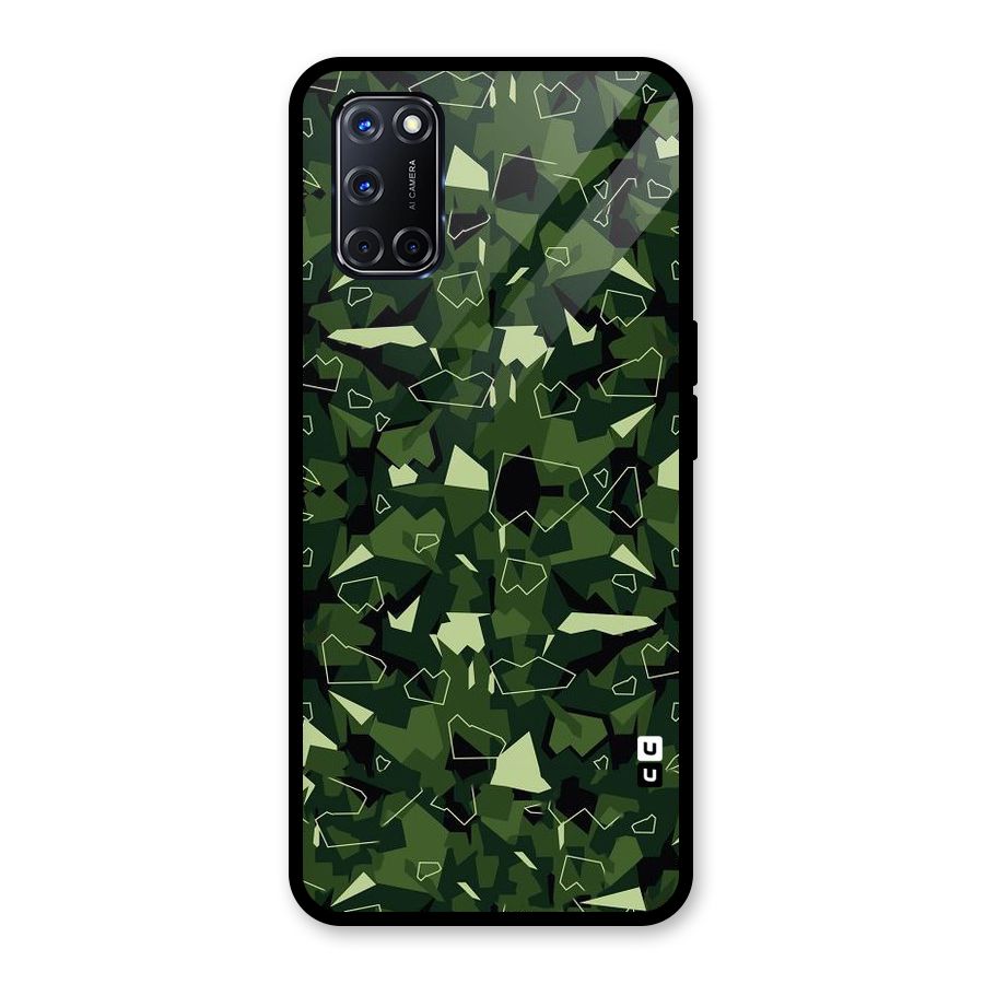 Army Shape Design Glass Back Case for Oppo A52