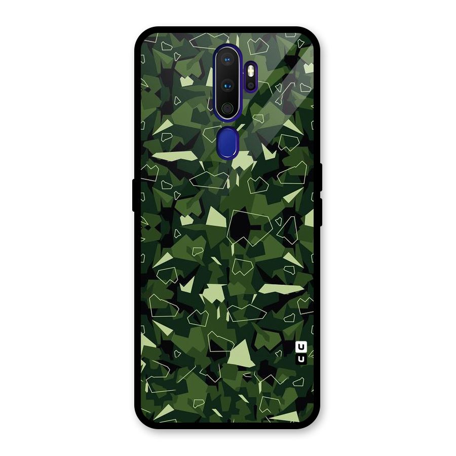 Army Shape Design Glass Back Case for Oppo A9 (2020)