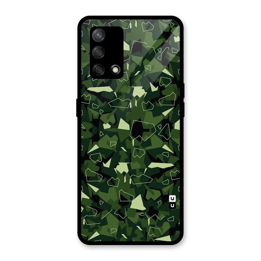 Army Shape Design Glass Back Case for Oppo F19