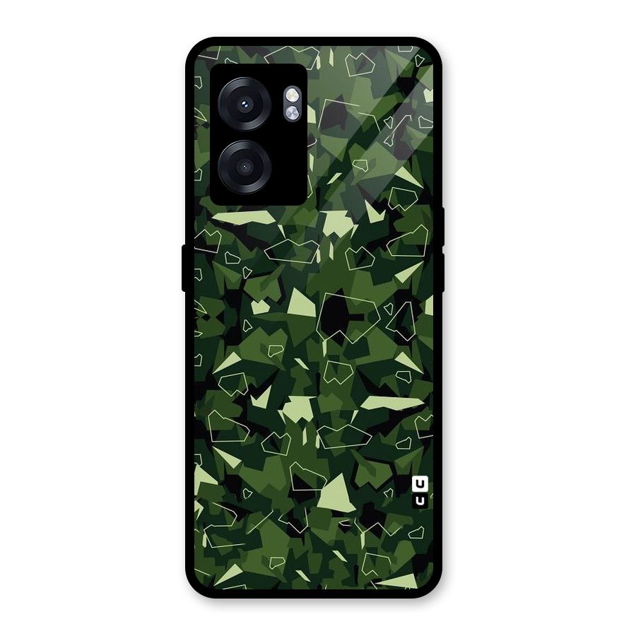 Army Shape Design Glass Back Case for Oppo K10 (5G)