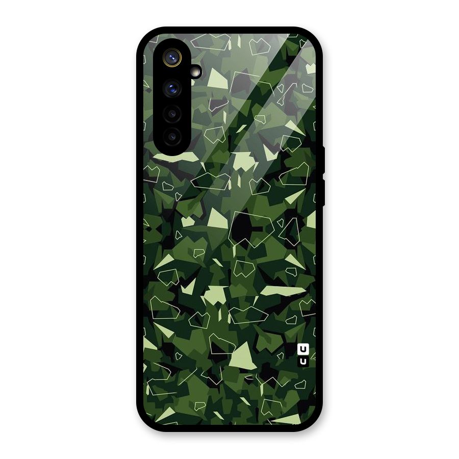 Army Shape Design Glass Back Case for Realme 6