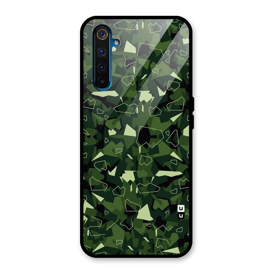 Army Shape Design Glass Back Case for Realme 6 Pro