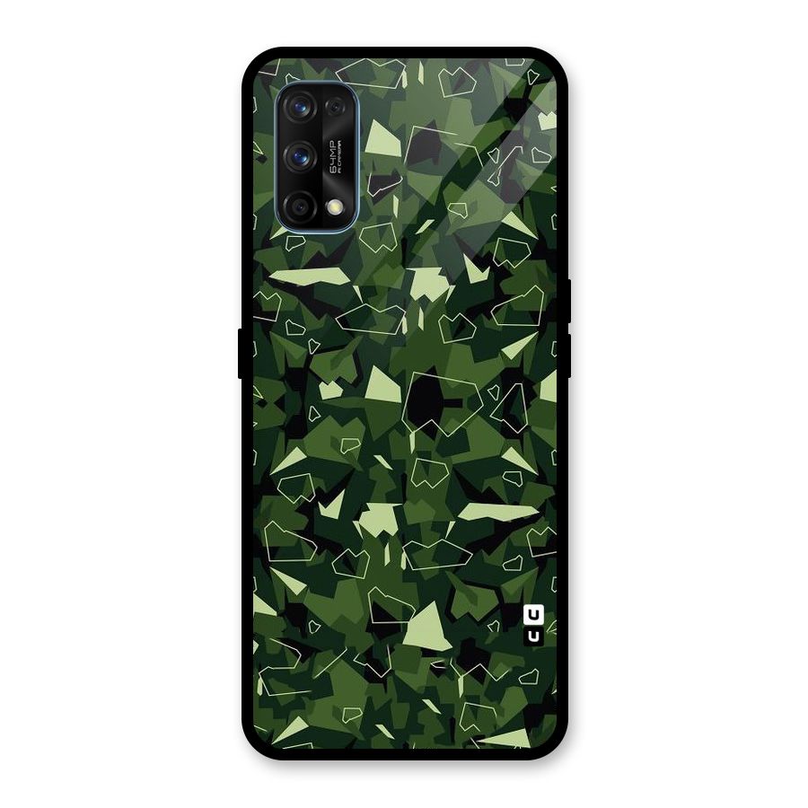 Army Shape Design Glass Back Case for Realme 7 Pro